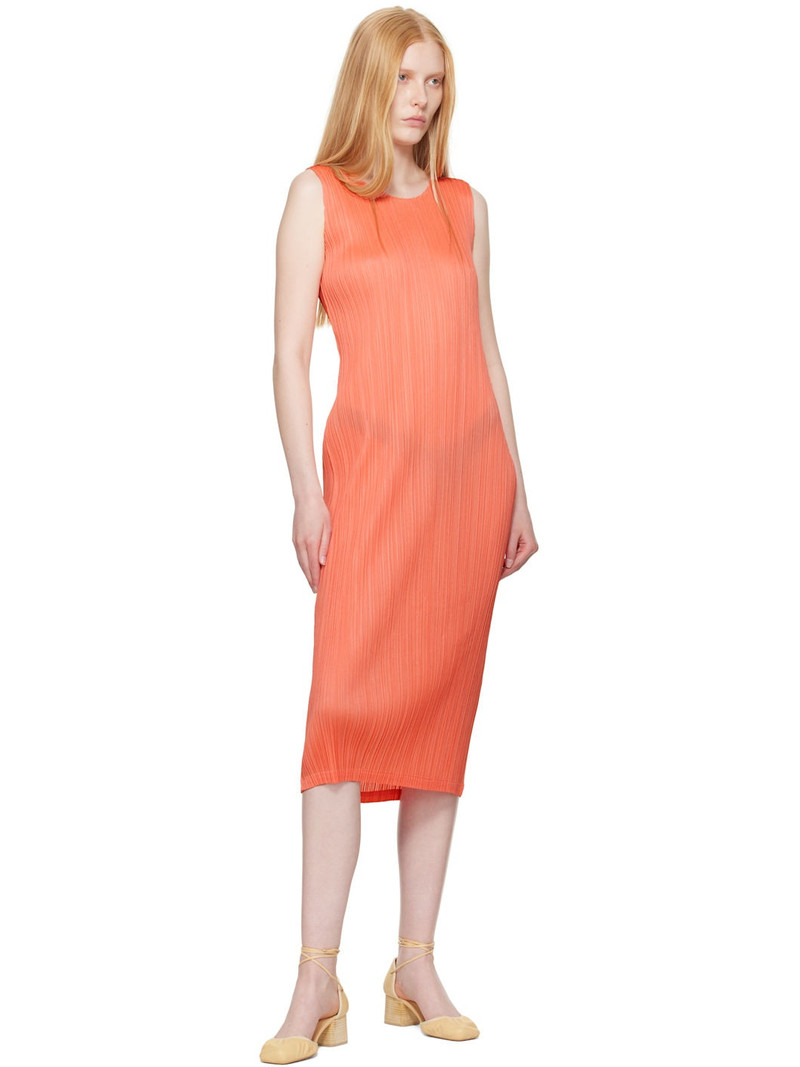 Pleats Please Issey Miyake Orange Monthly Colors May Maxi Dress outlook