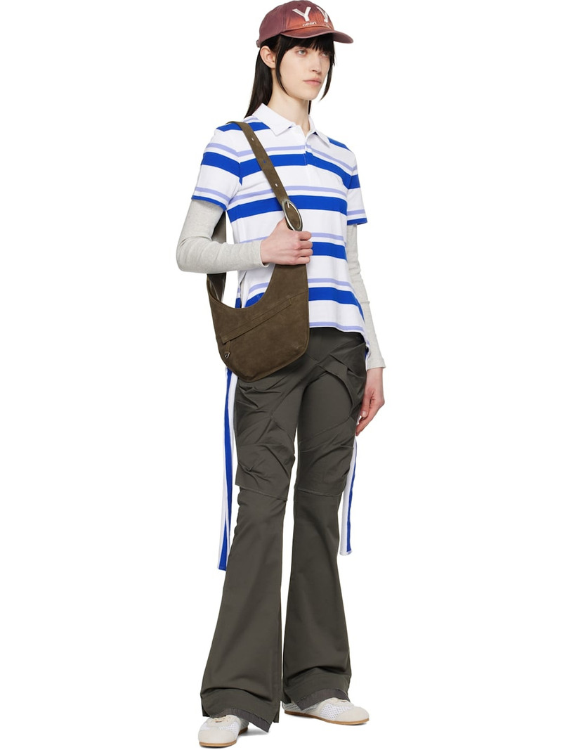 OPEN YY Khaki Gathered Bootcut Trousers outlook