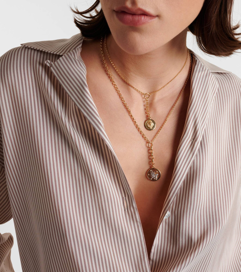 FOUNDRAE Strength 18kt gold chain necklace with diamond outlook