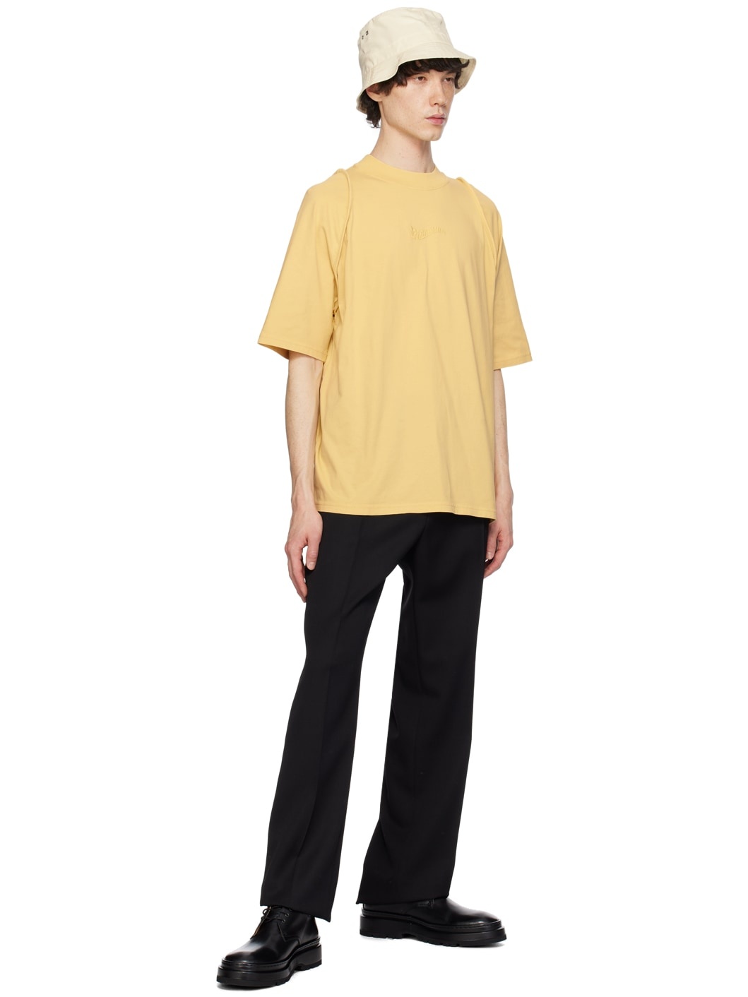 Yellow 'Le t-shirt Camargue' T-Shirt - 4