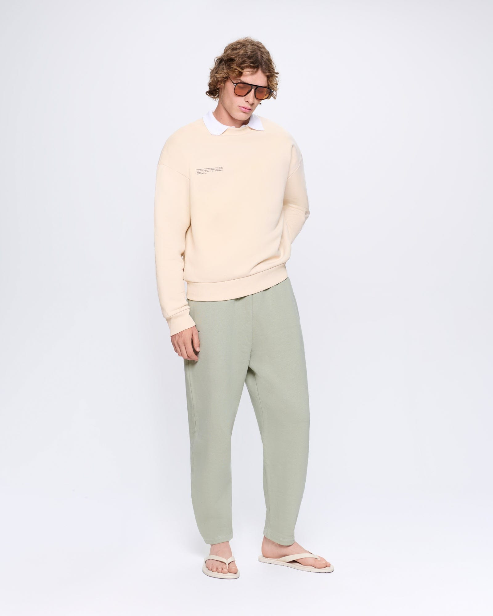 Mens 365 Heavyweight Sweatshirt - Sand - 2