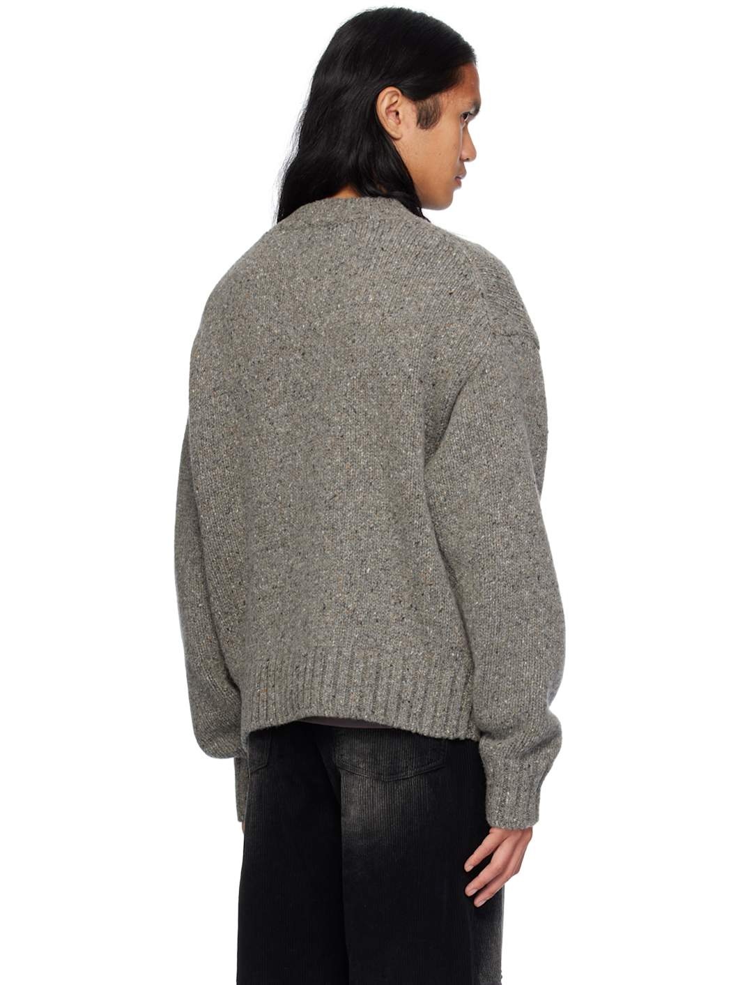 Gray Chunky Sweater - 3