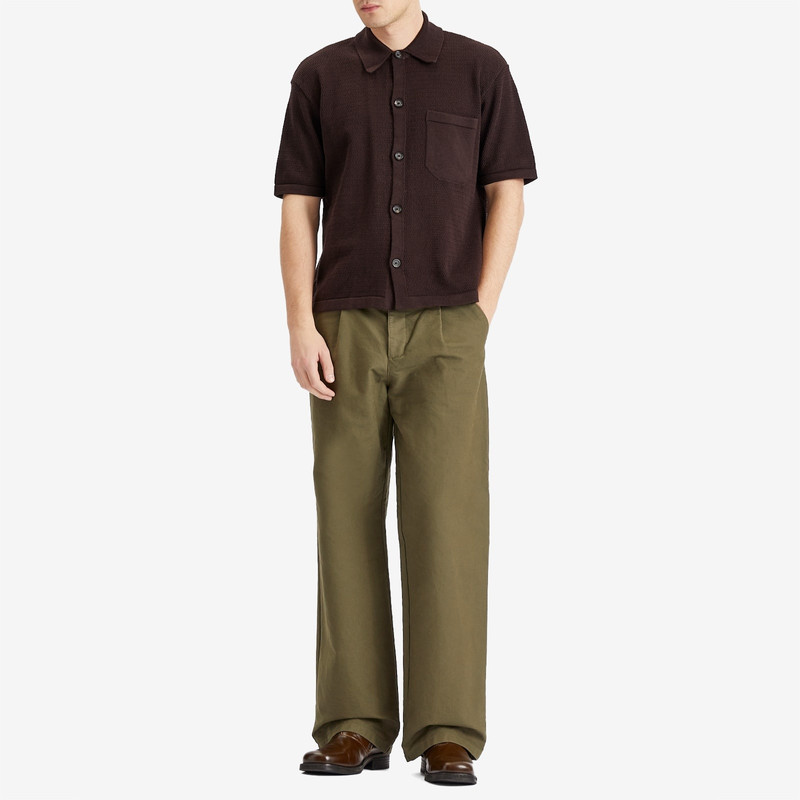 Oliver Spencer Oliver Spencer Short Sleeve Mawes Knited Shirt outlook