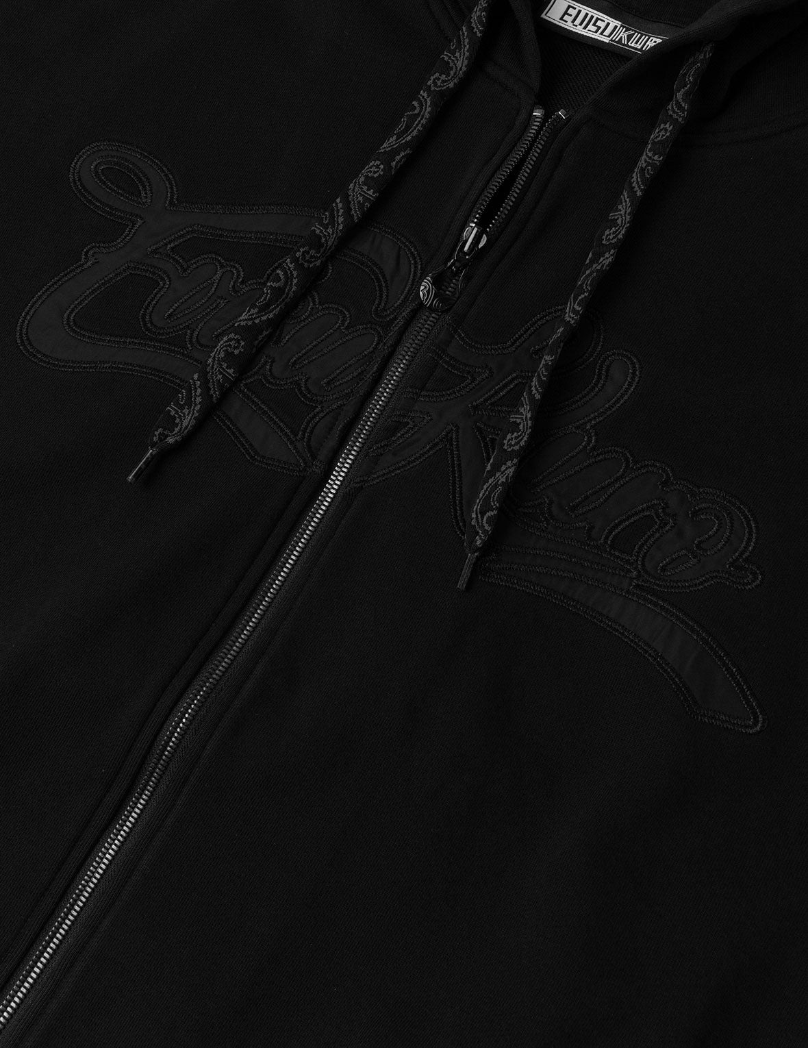 EVISUKURO Embroidery Loose Fit Hoodie Jacket - 8