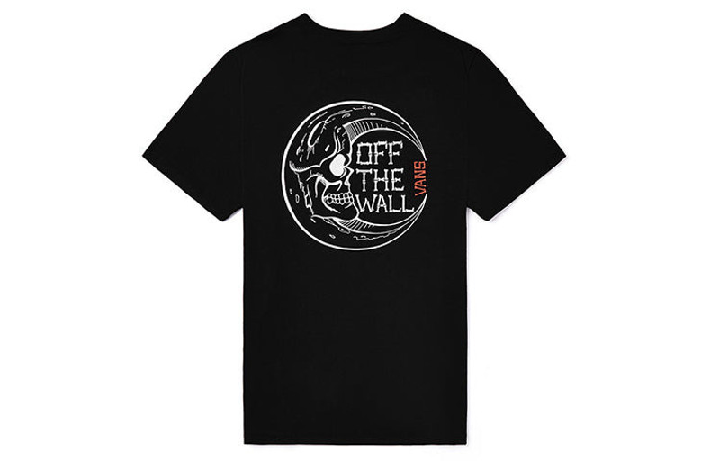 Vans (WMNS) Vans Fallen Deep SS Skeleton Printing Short Sleeve Black VN0A4BRKBLK outlook