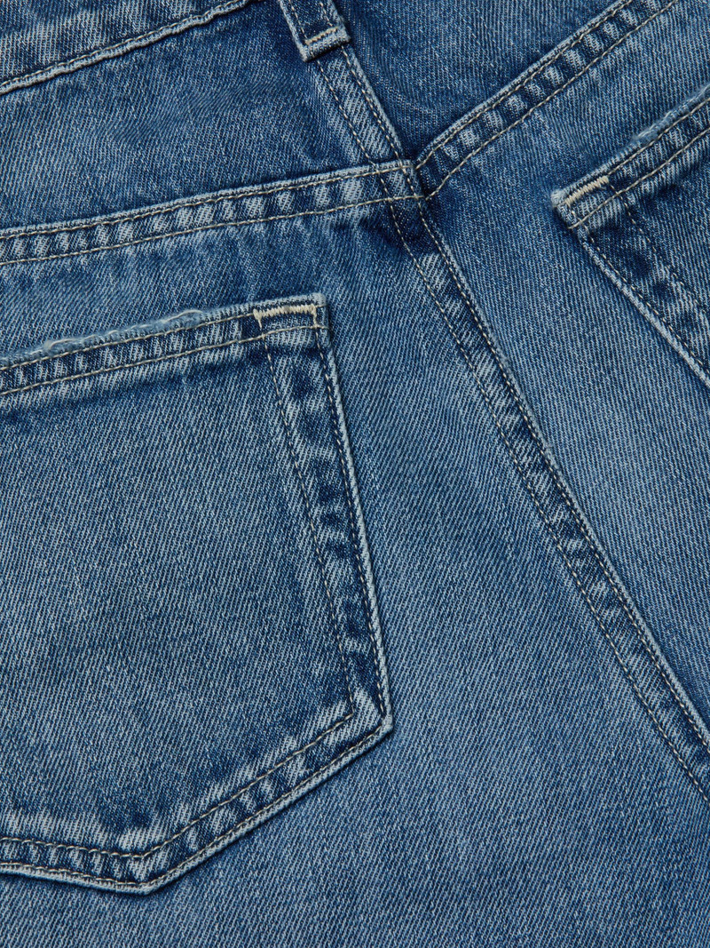 L'AGENCE Elise Denim Bermuda Short outlook