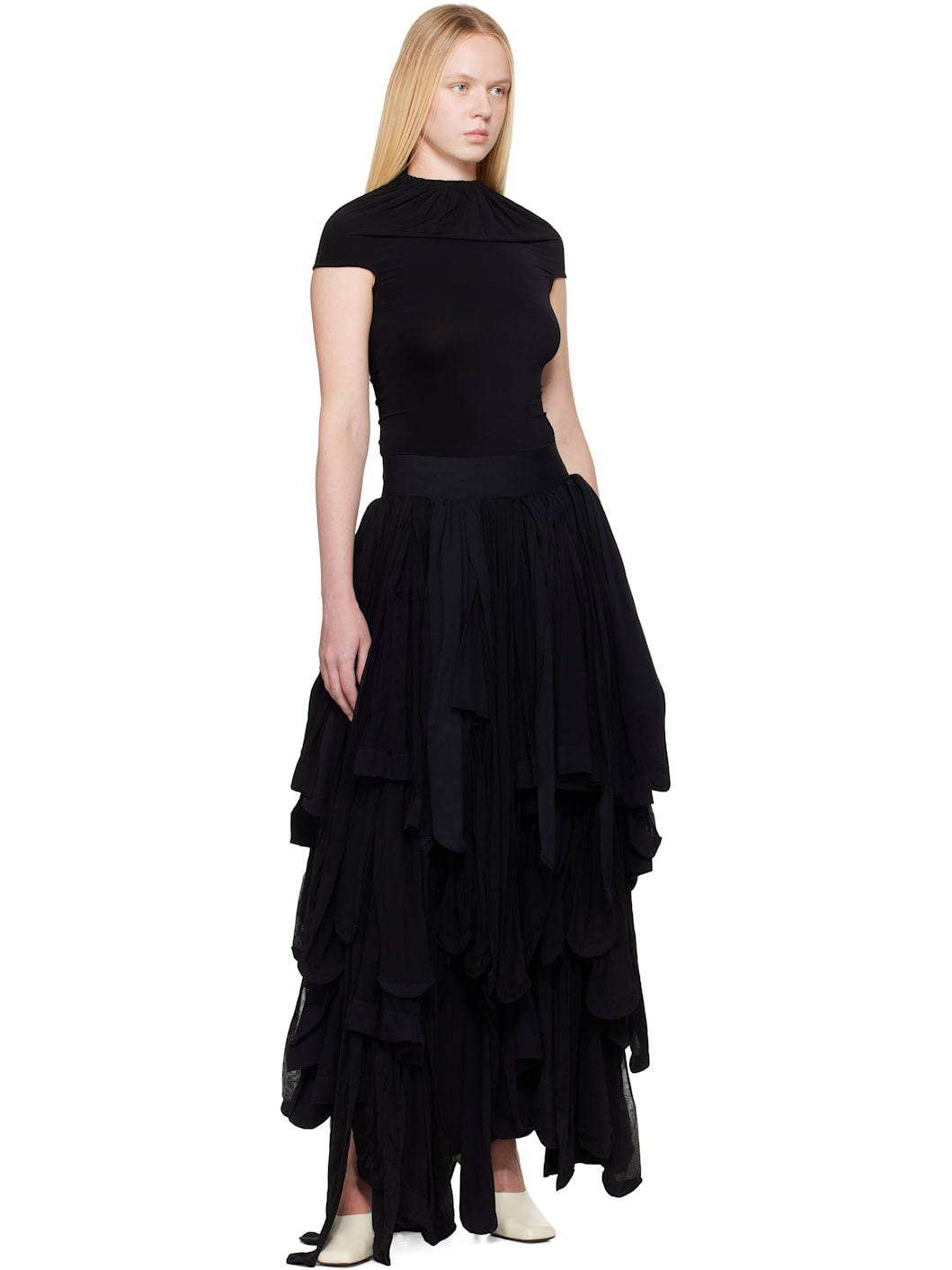 Black Tights Maxi Skirt - 4