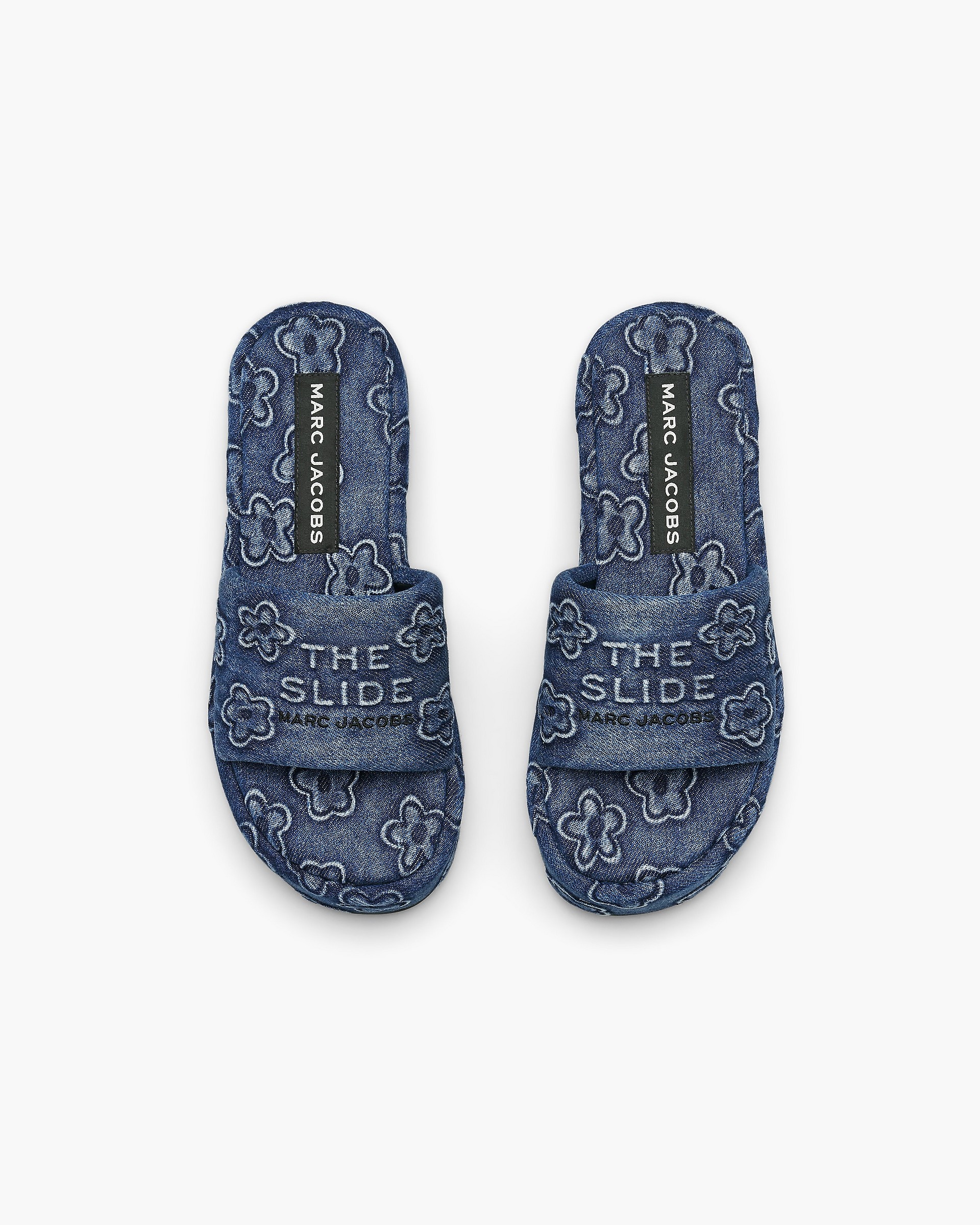 THE PUFFY DAISY DENIM PLATFORM SANDAL - 7