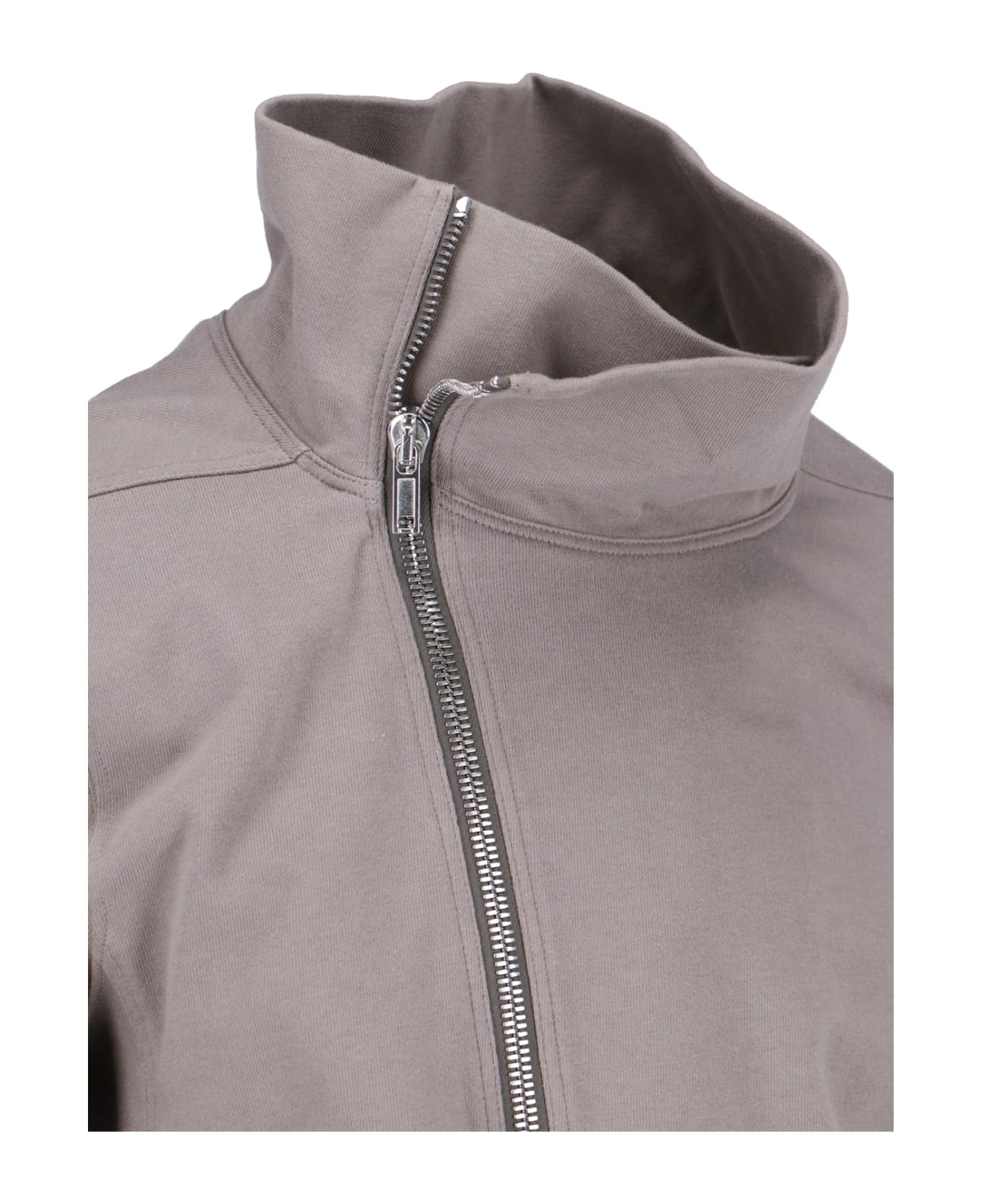 Rick Owens Asymmetrical Zip Sweatshirt | italist | REVERSIBLE