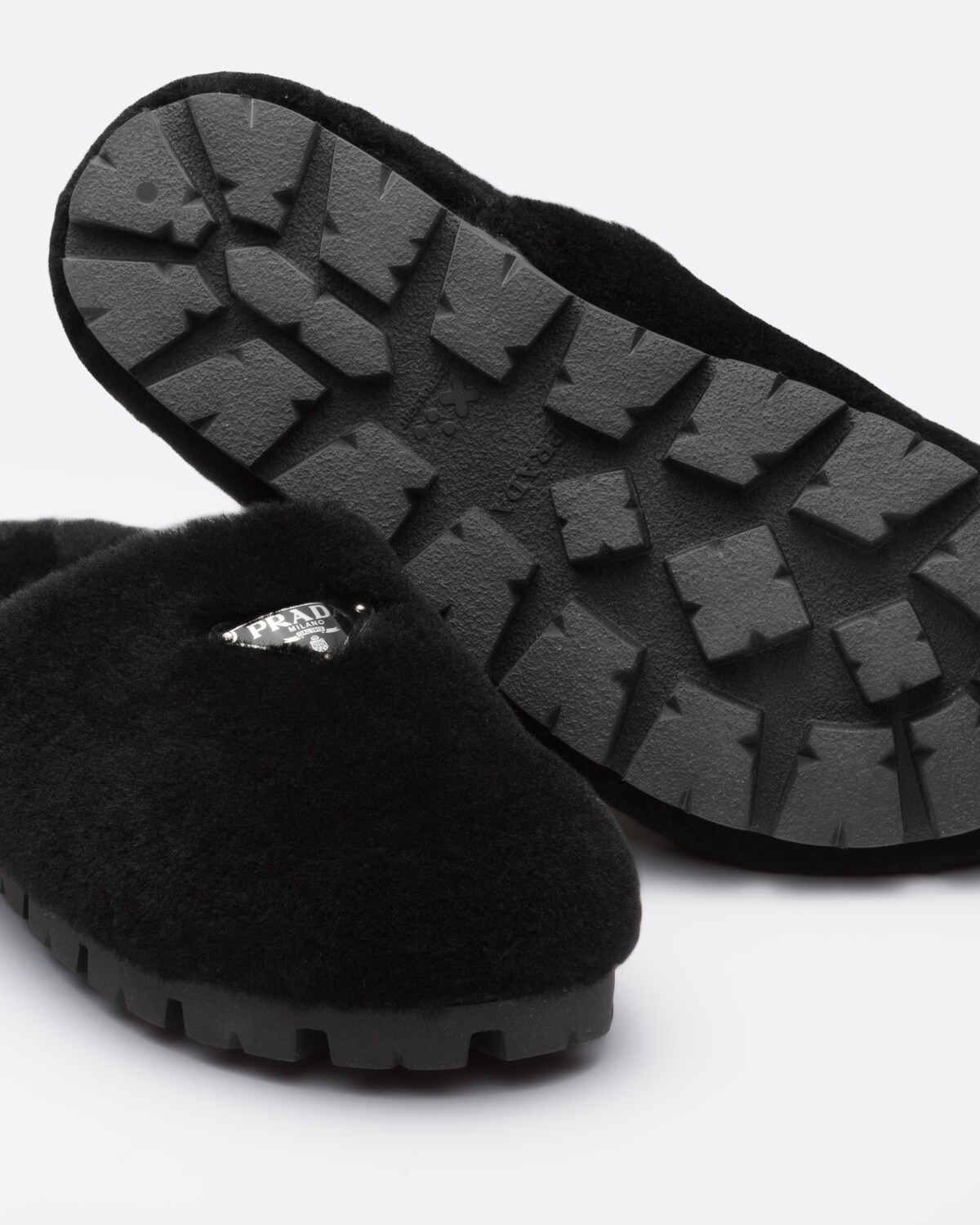 Shearling sabots - 5