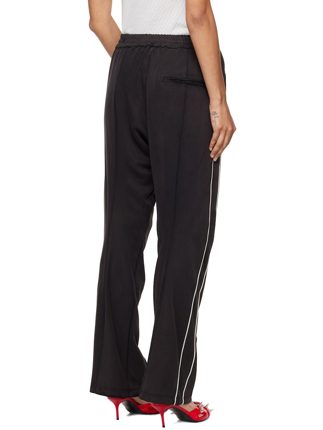 Black Zombie Silhouette Track Pants - 3