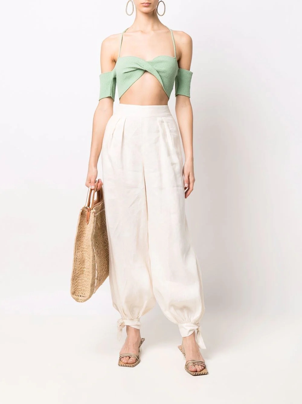 slouchy linen trousers - 2