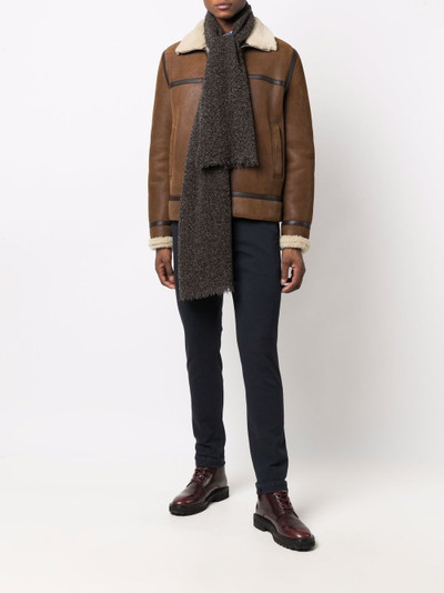 Faliero Sarti long shearling scarf outlook