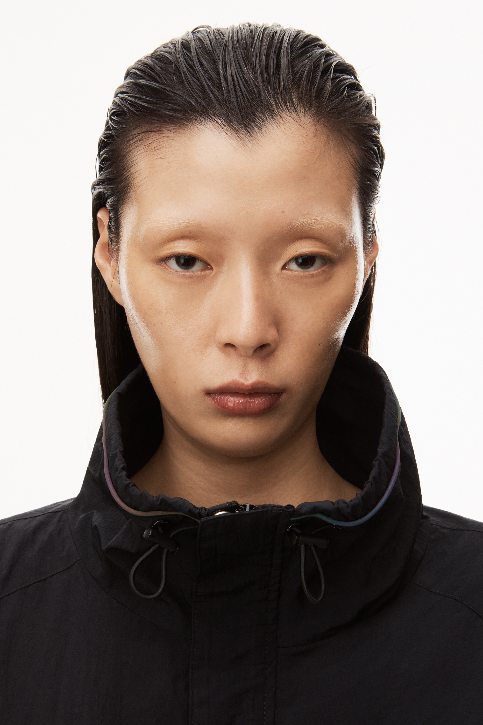 TRACK JACKET IN HEAVY WASHED NYLON - 4