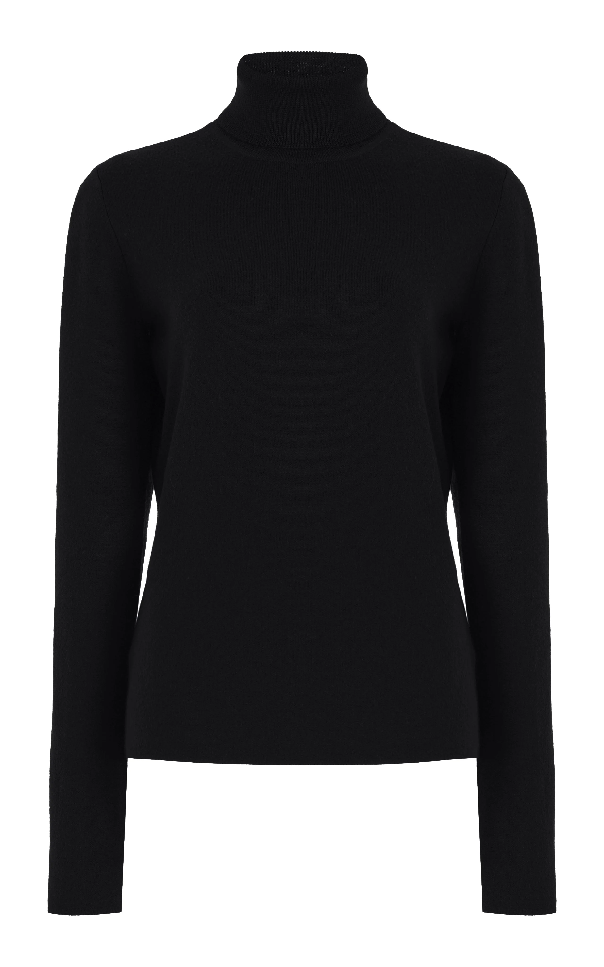 May Turtleneck in Black Cashmere Wool - 1