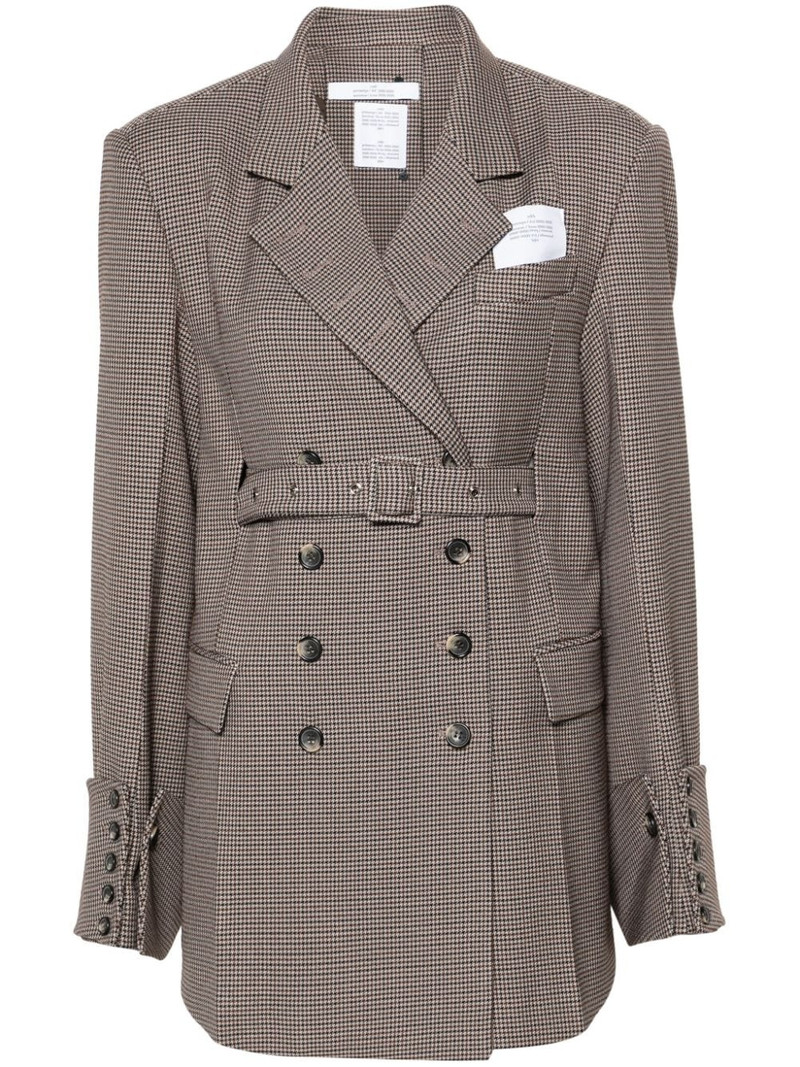 houndstooth double-breasted blazer 1