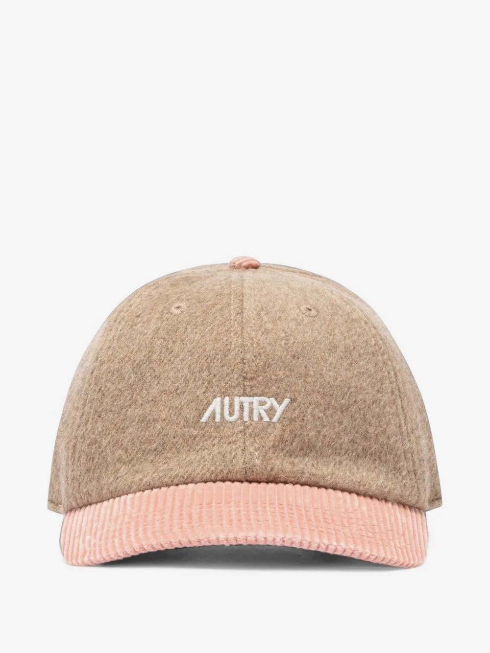 wool baseball cap with embroidered logo - 1