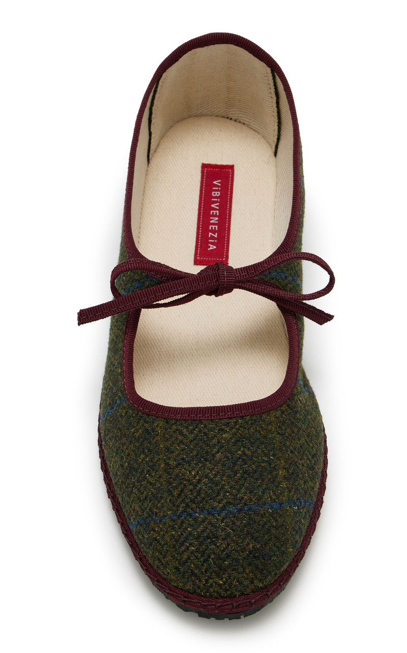ViBi Venezia Brigitte Wool Mary Jane Flats green outlook