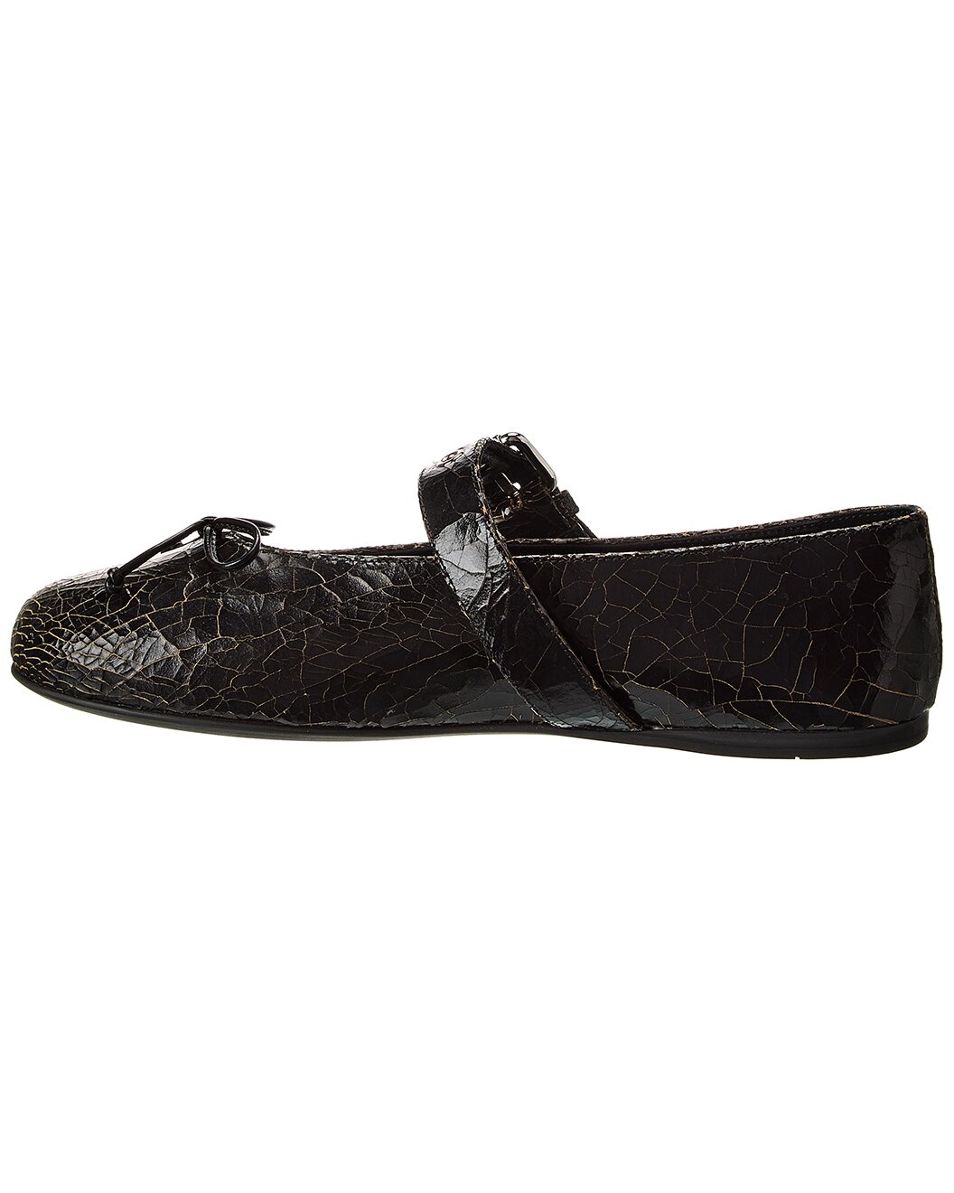 Miu Miu Bow Leather Flat - 2