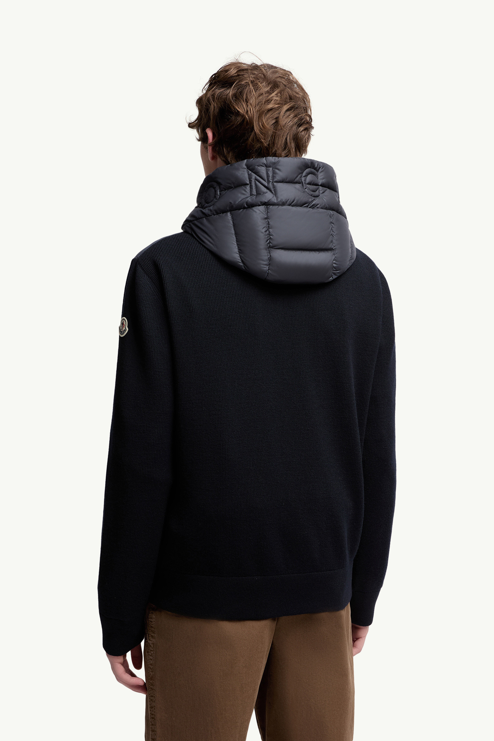 Padded Wool Zip-Up Hoodie - 5