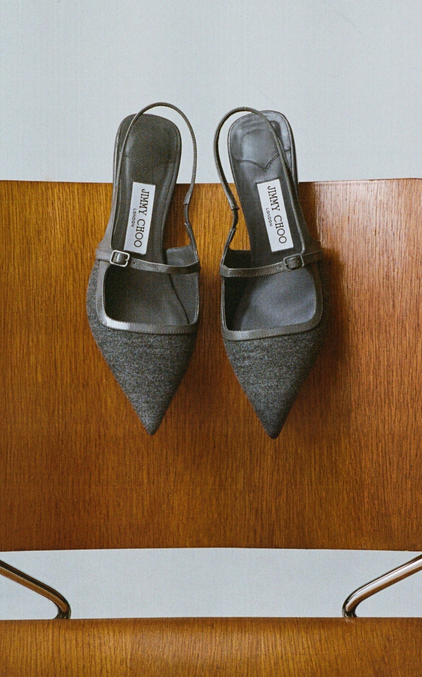 Didi Flannel Slingback Pumps grey - 2