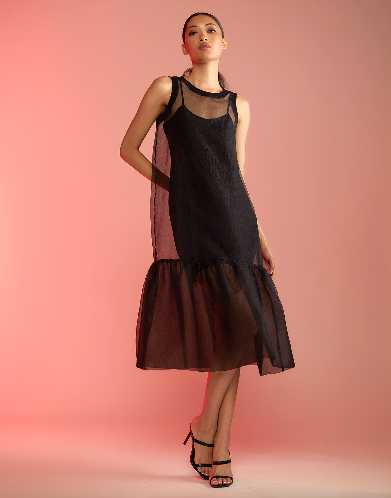 Carrie Organza Midi Dress - 3