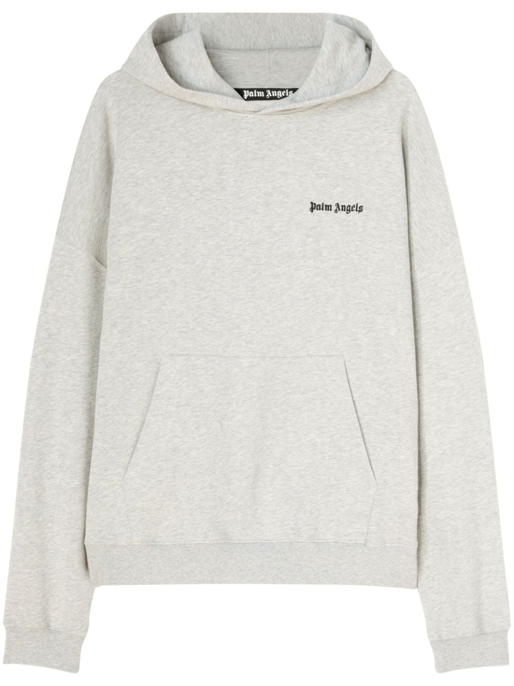 embroidered-logo hoodie - 1