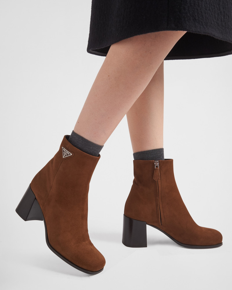 Prada Suede booties outlook