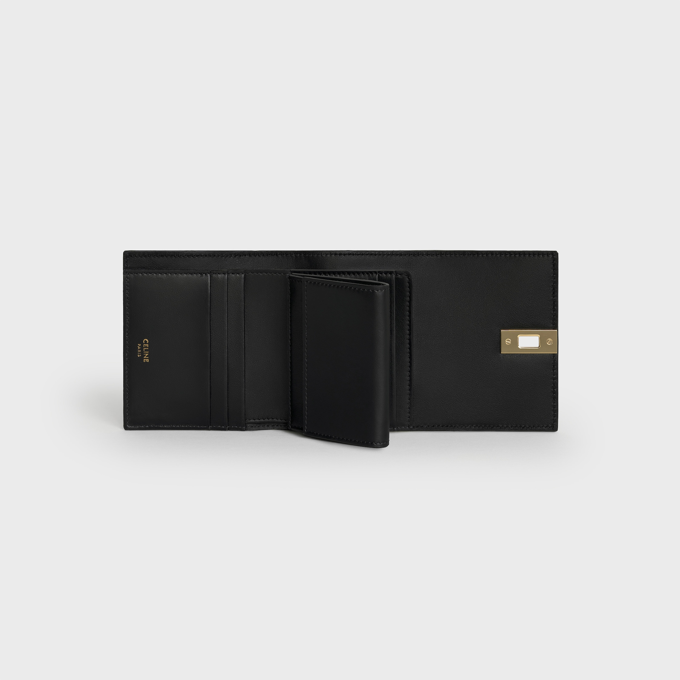 Small trifold wallet in Shiny Calfskin - 4