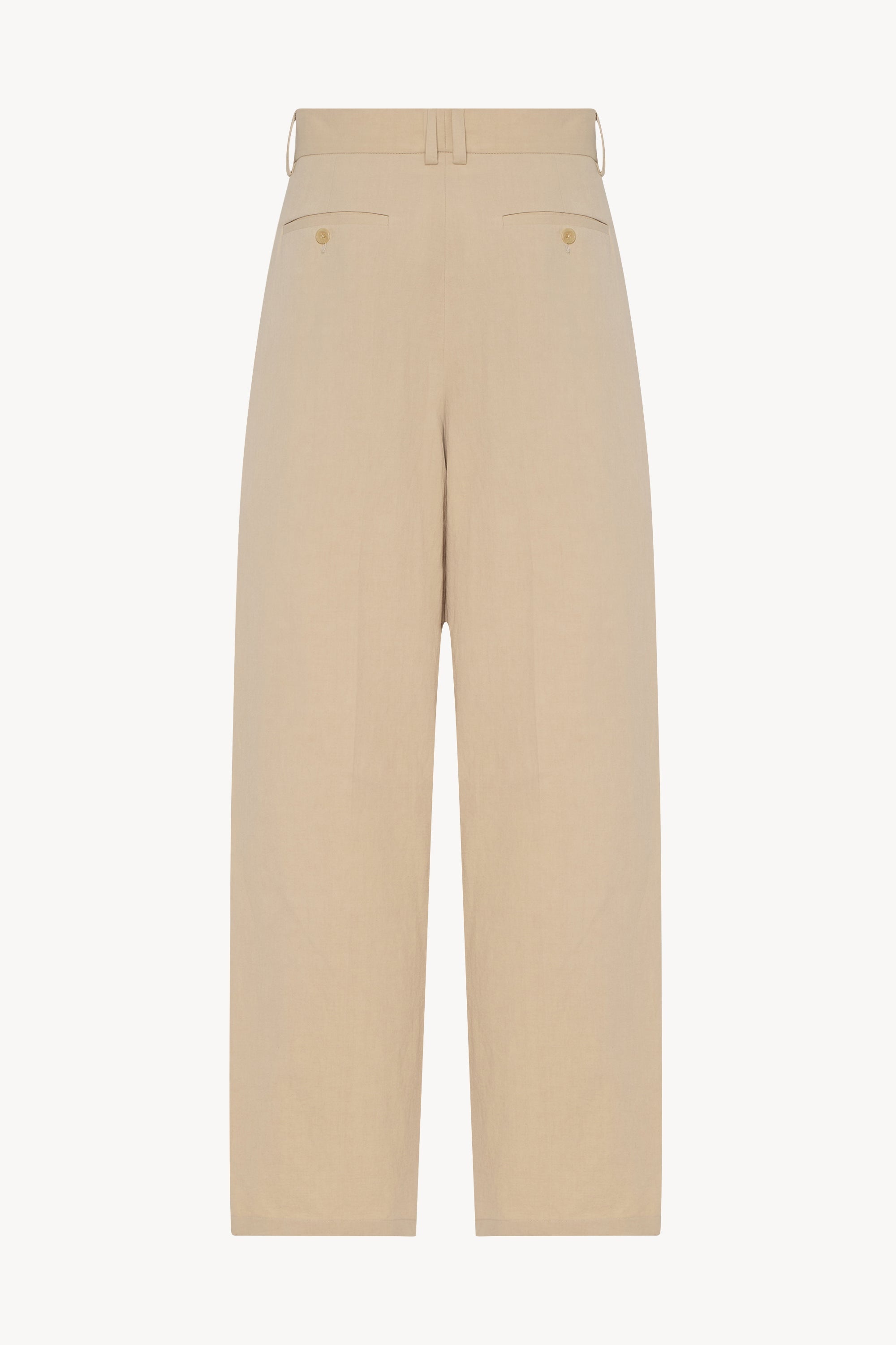 The Row Lilas Pant in Cotton and Linen | REVERSIBLE