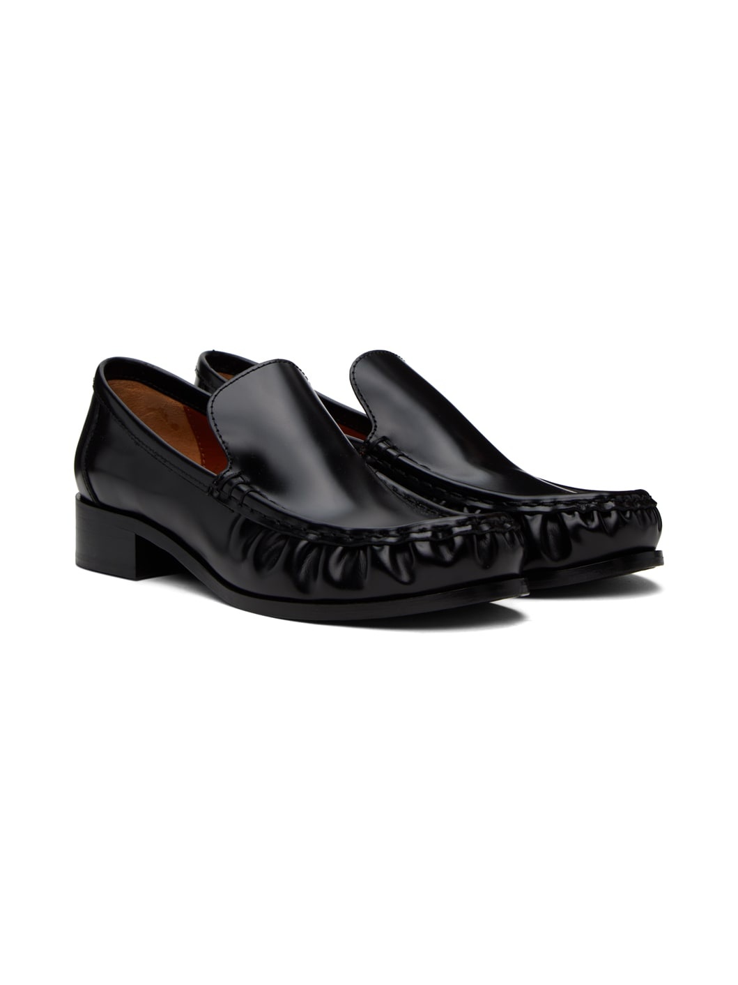 Black Stamped Loafers - 4