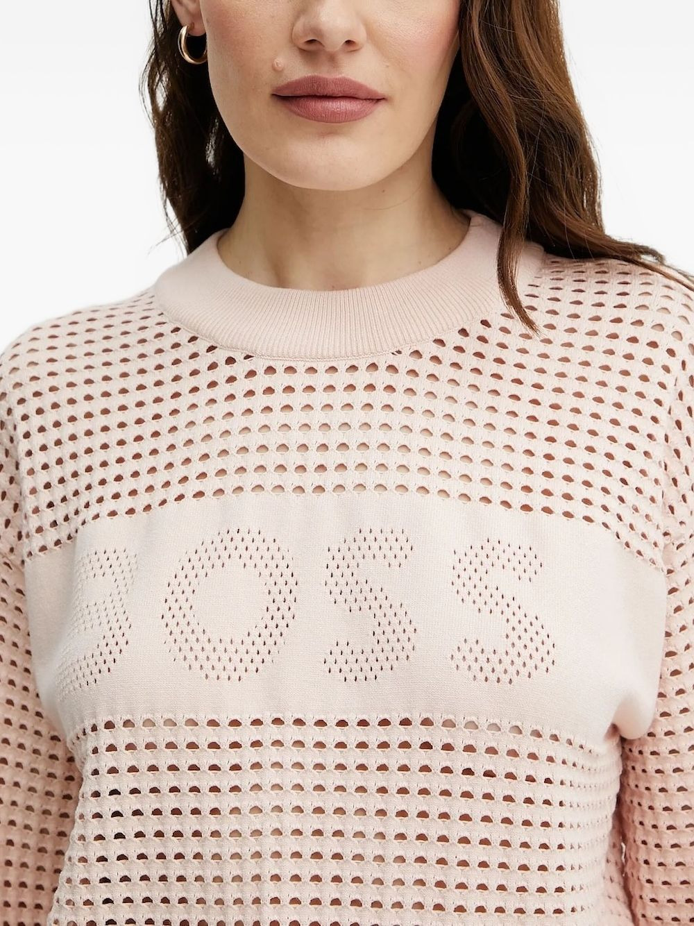 logo-detail panelled sweater - 3