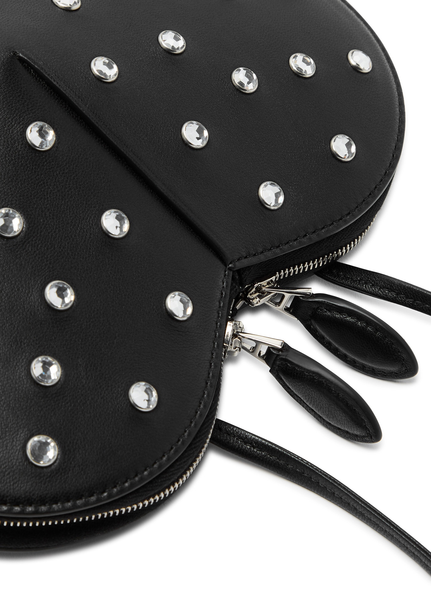 Le Coeur embellished leather cross-body bag - 3