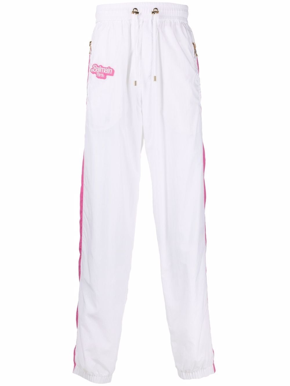 x Barbie striped drawstring track pants - 1