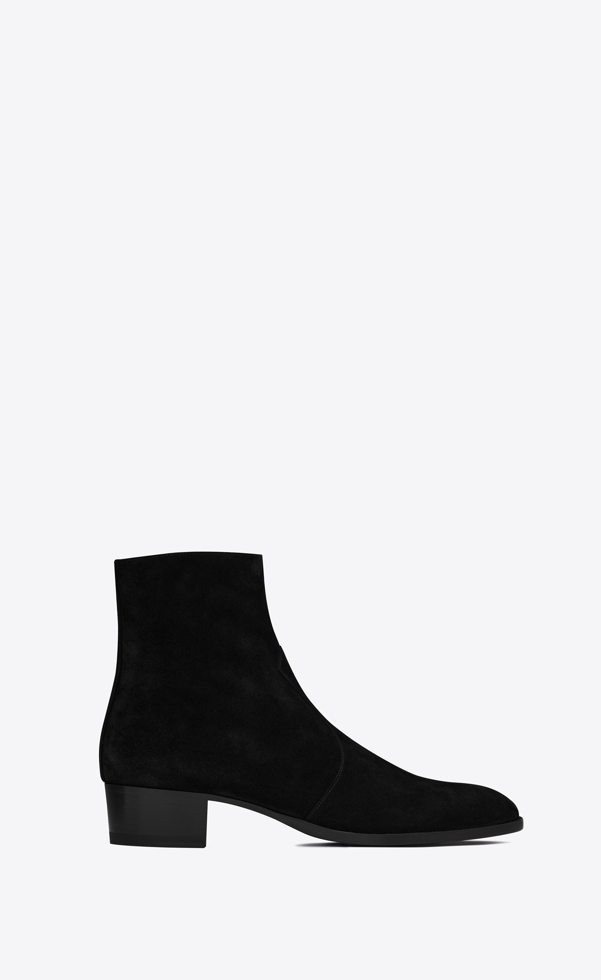 wyatt zipped boots in suede - 1