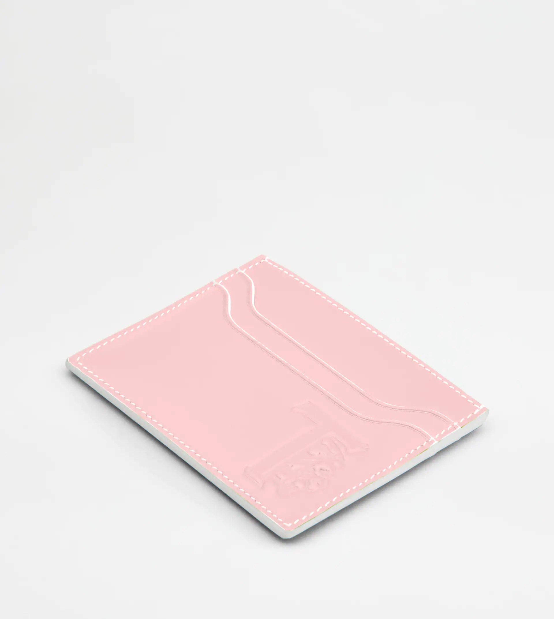 CREDIT CARD HOLDER IN LEATHER - PINK - 3