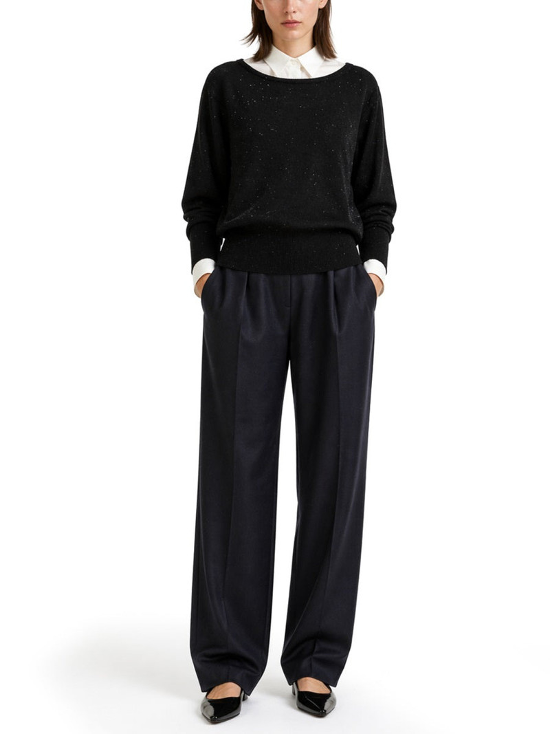 Herno Sequined Viscose Blend Sweater — Black 3
