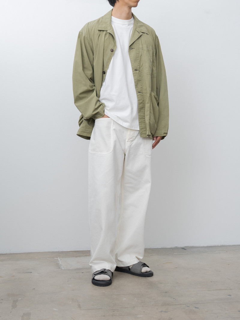 HERILL Nepdenim Utility Pants - White outlook
