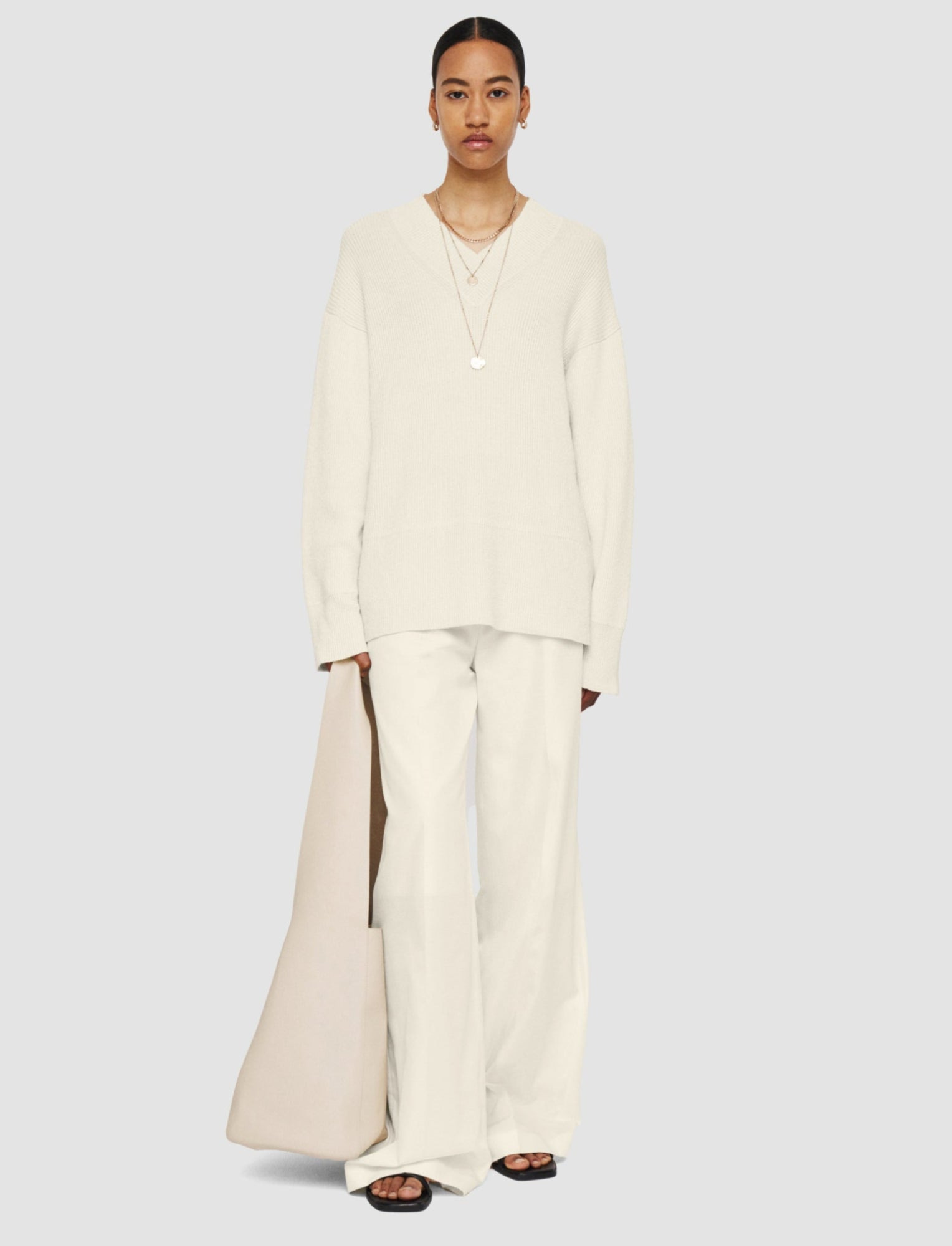 Linen Blend Knit Jumper - 2