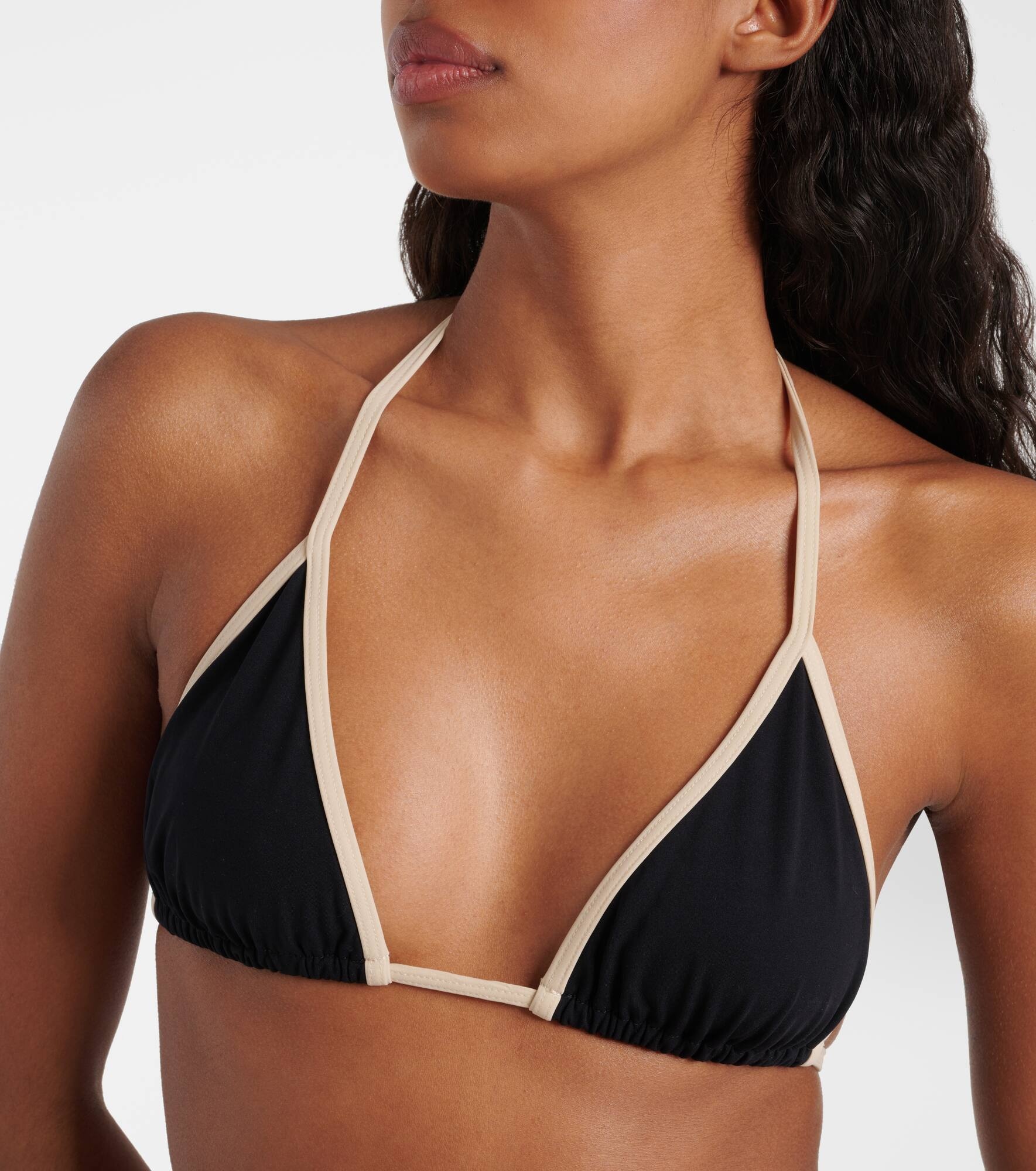 Halterneck bikini top - 4