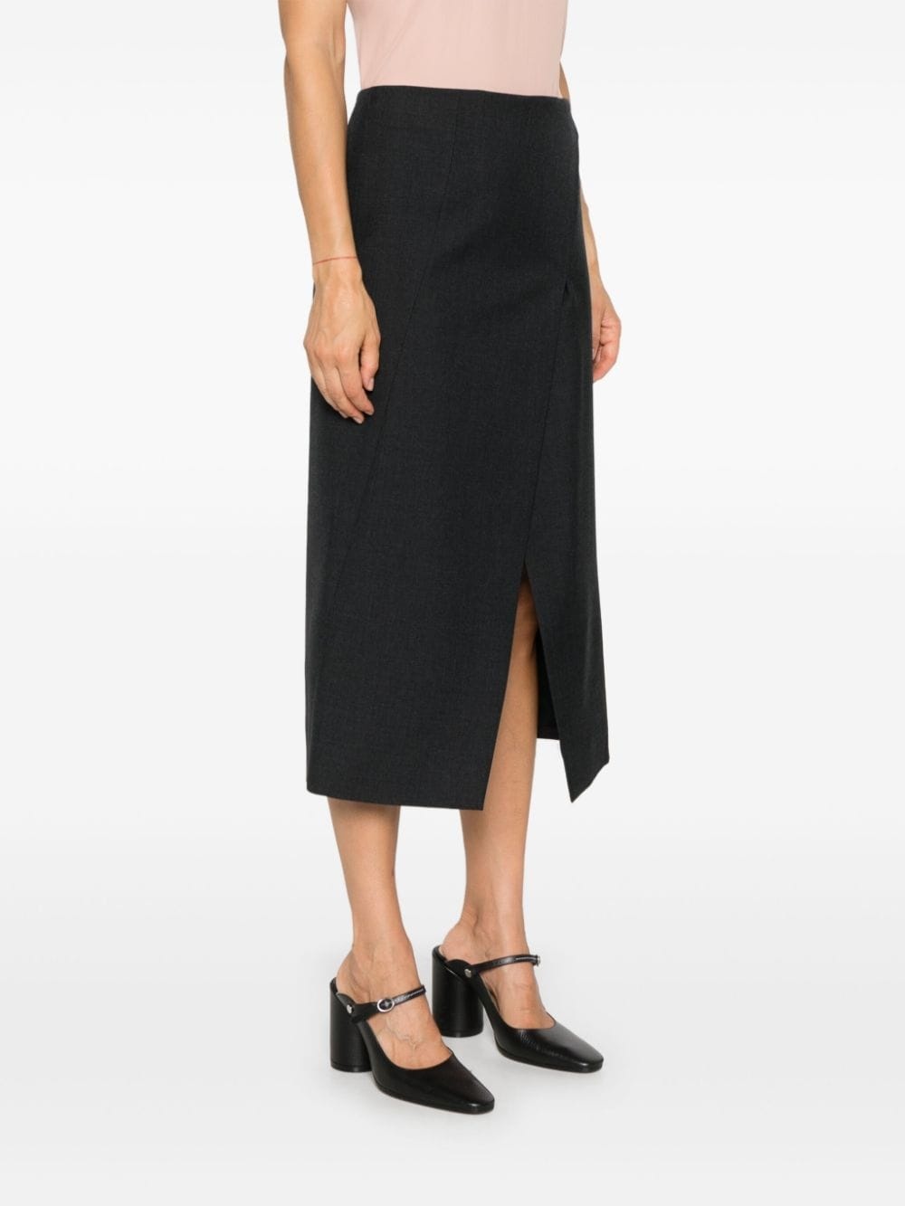 panelled midi skirt - 3