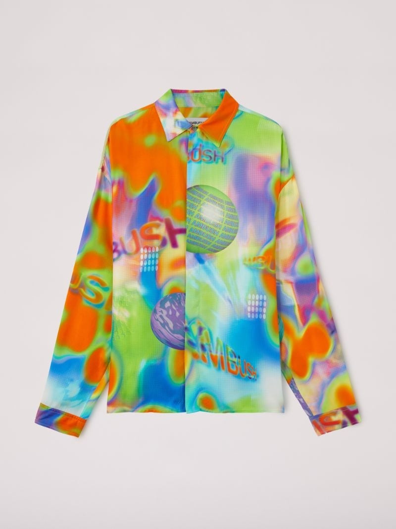 REGULAR FIT LS ALLOVER SHIRT - 1