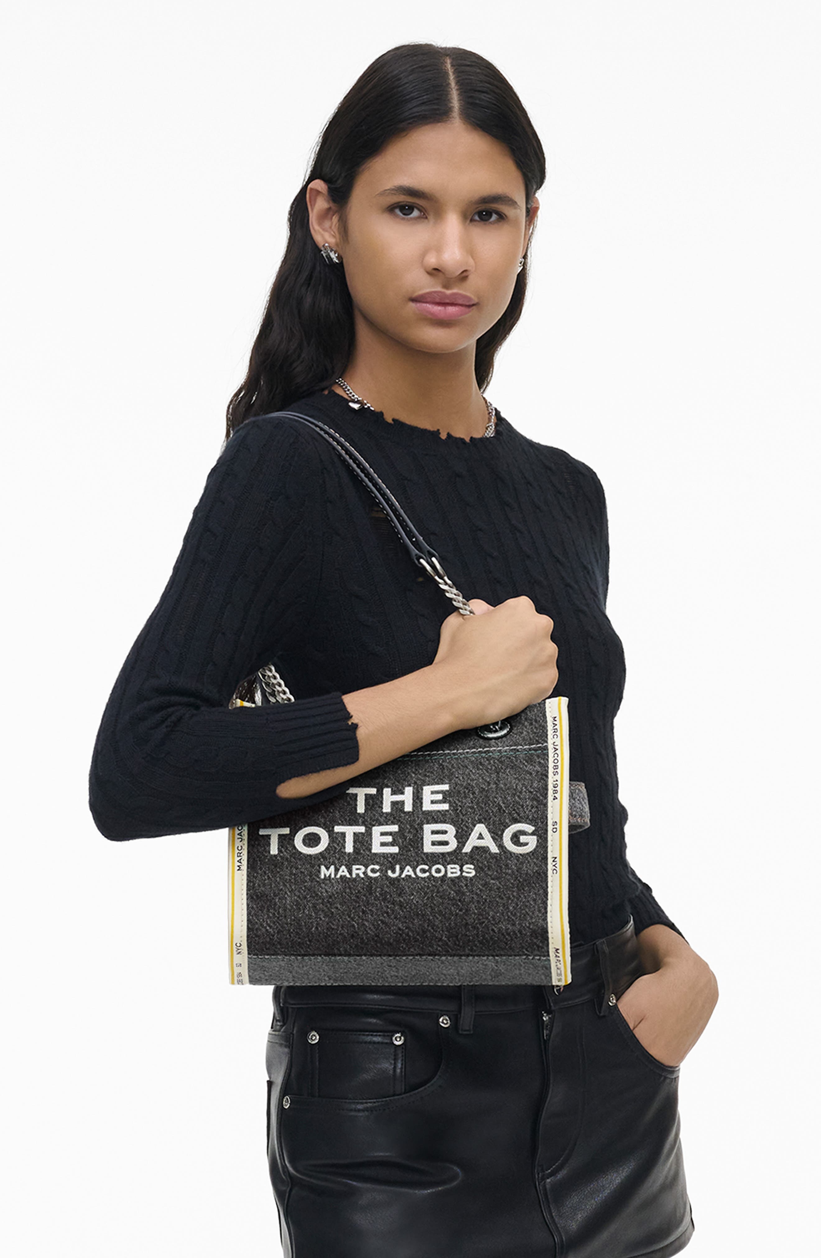 Marc Jacobs The Small Denim Tote in Black Wash at Nordstrom - 2