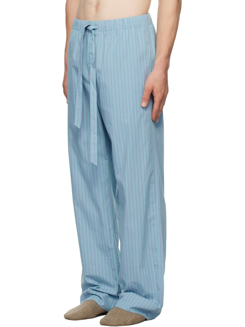 TEKLA SSENSE Exclusive Blue AURALEE Edition Cotton Poplin Pyjama Pants outlook