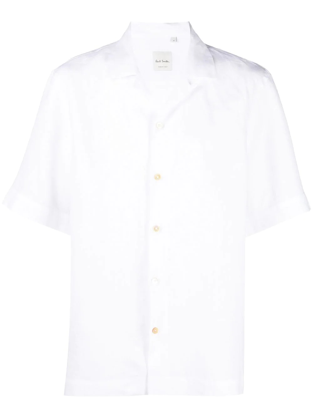 short-sleeve linen shirt - 1