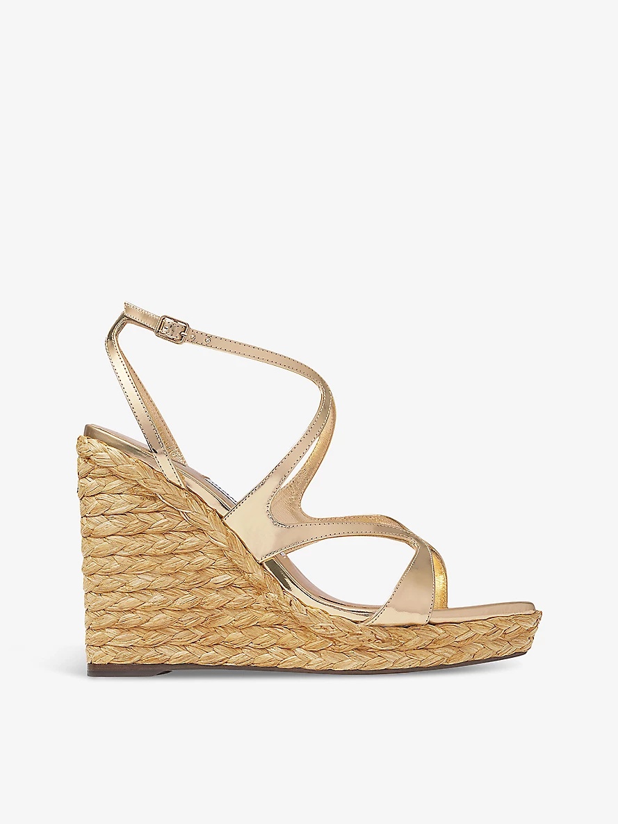 Ayla 110 contrast-sole leather heeled sandals - 1