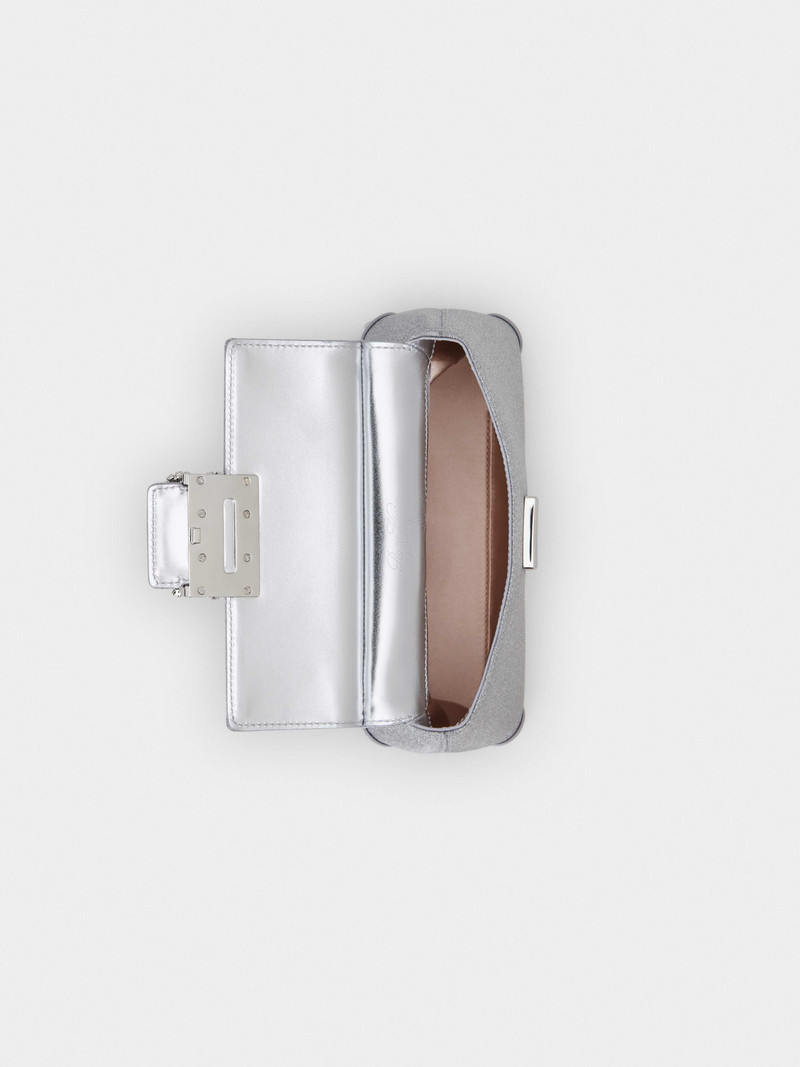 Viv' Cabas Flower Strass Buckle Mini Bag in Fabrics 8