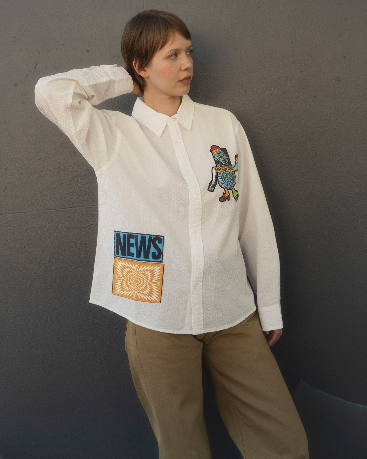 Truth Now Seersucker Shirt - White - 4