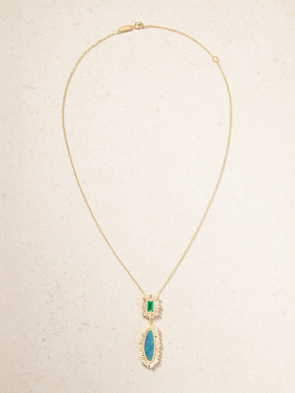 18-karat Gold Multi-stone Necklace - 1