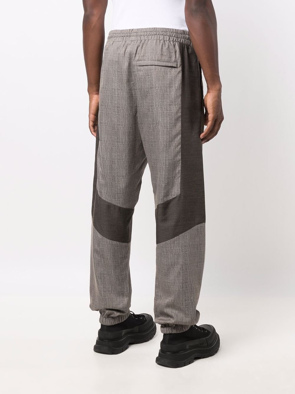 panelled cuffed trousers - 4